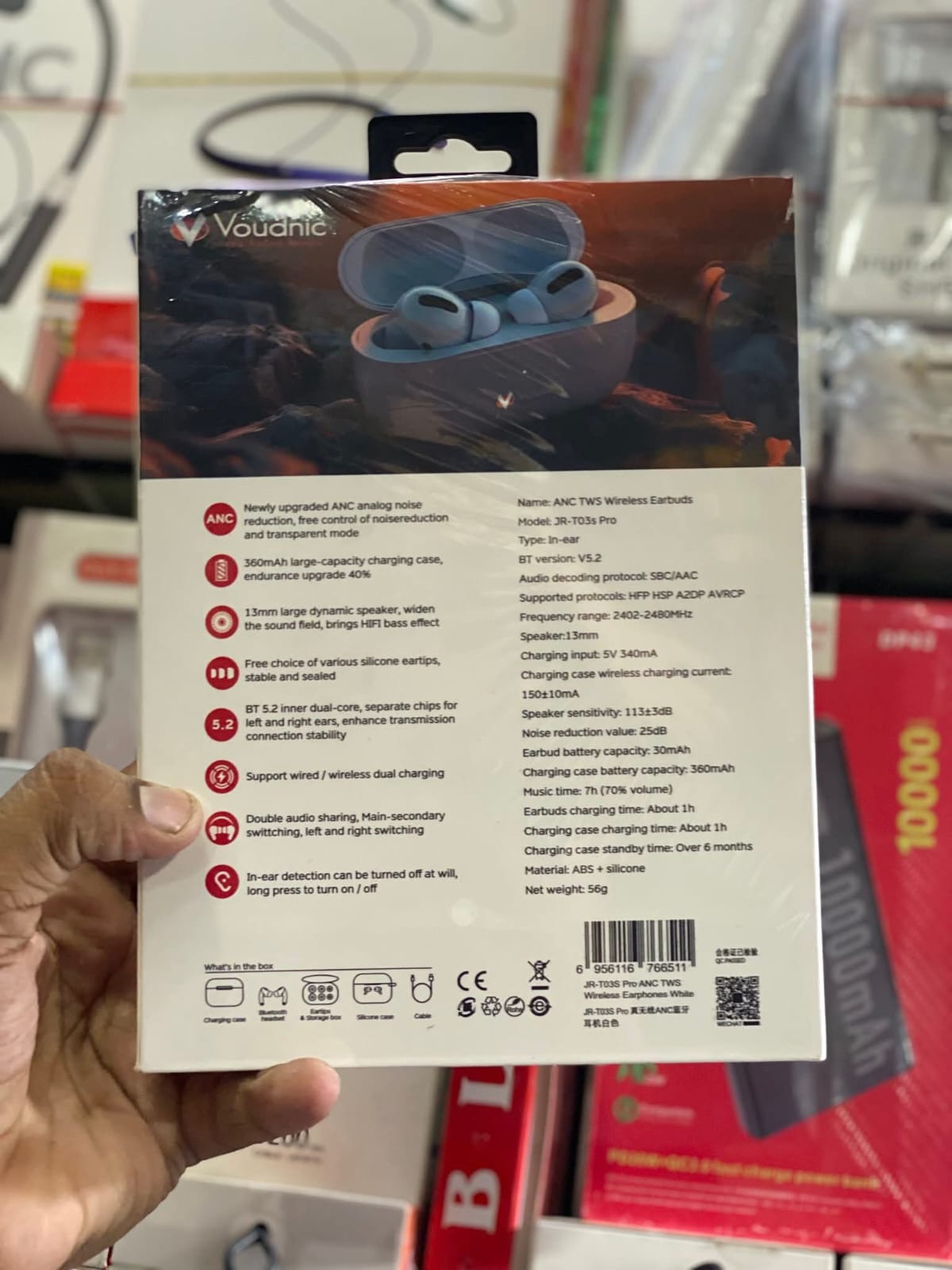 Voidnic Sound Master Wireless Earbuds Led Charging Bluetooth Case